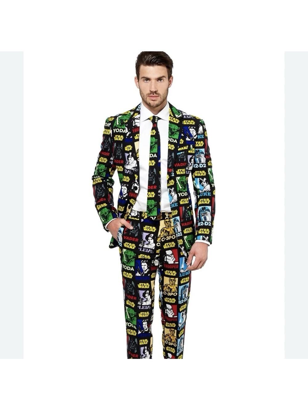 Star Wars Suit Mens Size 40 Strong Force OppoSuits Jacket Pants 38